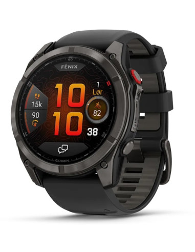 Garmin Fenix 8 Pro 3,56 Cm (1.4") Amoled 51 Mm Cyfrowy 454 X 454 Px Ekran Dotykowy Czarny, Szary, Tytan Wi-Fi Gps
