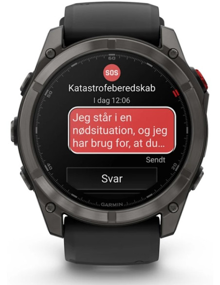 Garmin Fenix 8 Pro 3,56 Cm (1.4") Amoled 51 Mm Cyfrowy 454 X 454 Px Ekran Dotykowy Czarny, Szary, Tytan Wi-Fi Gps