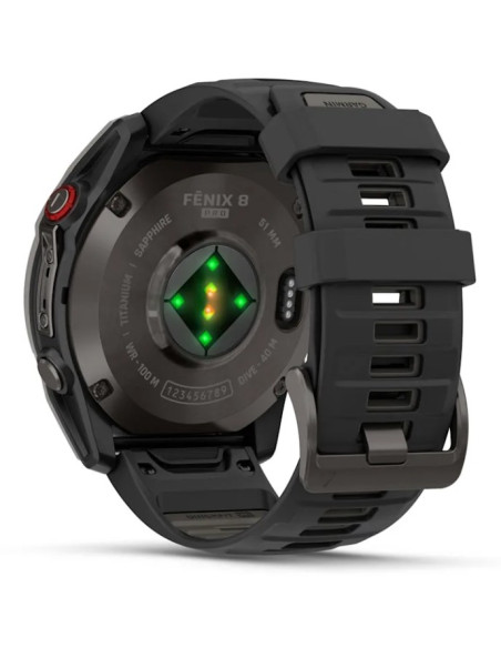 Garmin Fenix 8 Pro 3,56 Cm (1.4") Amoled 51 Mm Cyfrowy 454 X 454 Px Ekran Dotykowy Czarny, Szary, Tytan Wi-Fi Gps