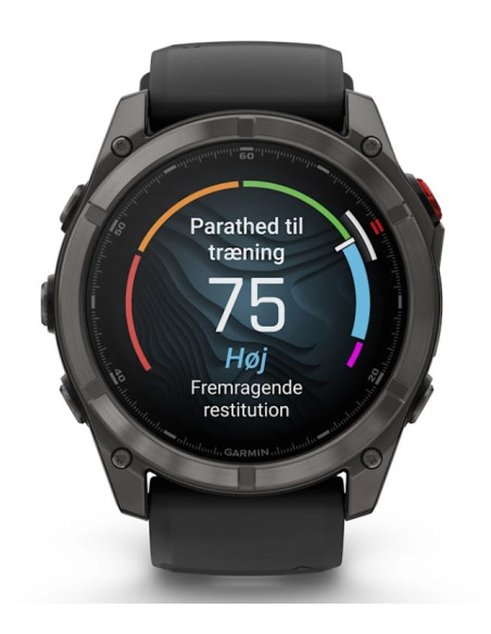 Garmin Fenix 8 Pro 3,56 Cm (1.4") Amoled 51 Mm Cyfrowy 454 X 454 Px Ekran Dotykowy Czarny, Szary, Tytan Wi-Fi Gps