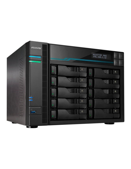 Asustor Lockerstor 10 As6510T Nas Tower Intel Atom® C3538 8 Gb Ddr4 0 Tb Adm Czarny