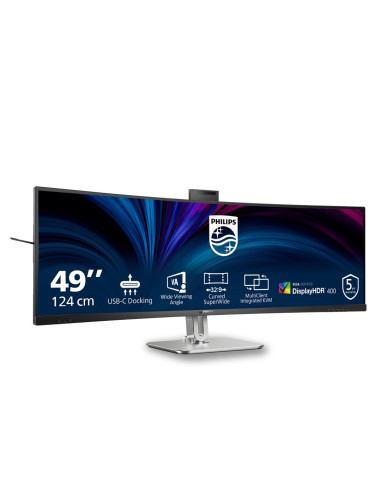 Philips 5000 Series 49B2U5900Ch/00 Monitor Komputerowy 124 Cm (48.8") 5120 X 1440 Px Dual Qhd Lcd Czarny