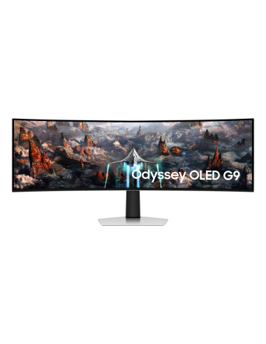 Samsung G93Sc Monitor Komputerowy 124,5 Cm (49") 5120 X 1440 Px Dual Qhd Oled Srebrny