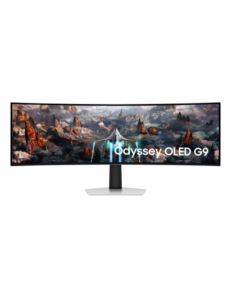 Samsung G93Sc Monitor Komputerowy 124,5 Cm (49") 5120 X 1440 Px Dual Qhd Oled Srebrny