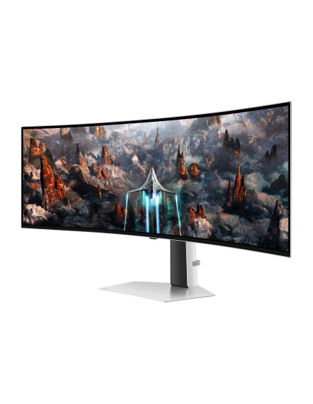 Samsung G93Sc Monitor Komputerowy 124,5 Cm (49") 5120 X 1440 Px Dual Qhd Oled Srebrny