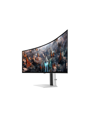 Samsung G93Sc Monitor Komputerowy 124,5 Cm (49") 5120 X 1440 Px Dual Qhd Oled Srebrny