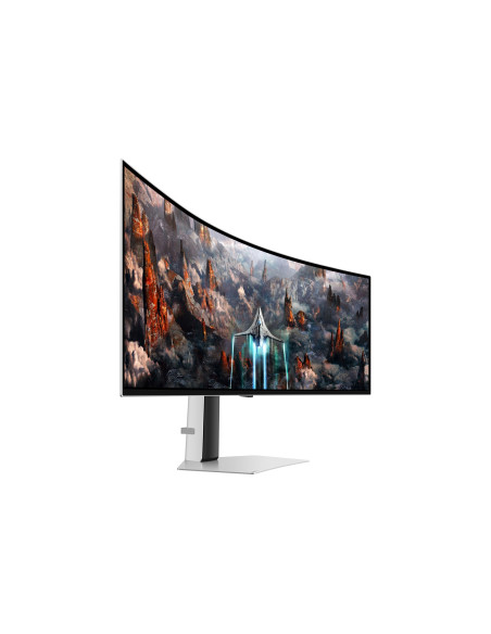 Samsung G93Sc Monitor Komputerowy 124,5 Cm (49") 5120 X 1440 Px Dual Qhd Oled Srebrny