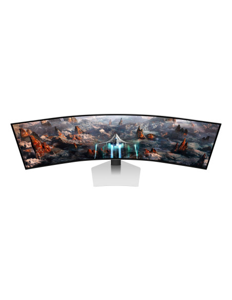 Samsung G93Sc Monitor Komputerowy 124,5 Cm (49") 5120 X 1440 Px Dual Qhd Oled Srebrny