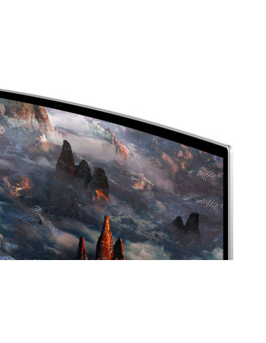 Samsung G93Sc Monitor Komputerowy 124,5 Cm (49") 5120 X 1440 Px Dual Qhd Oled Srebrny