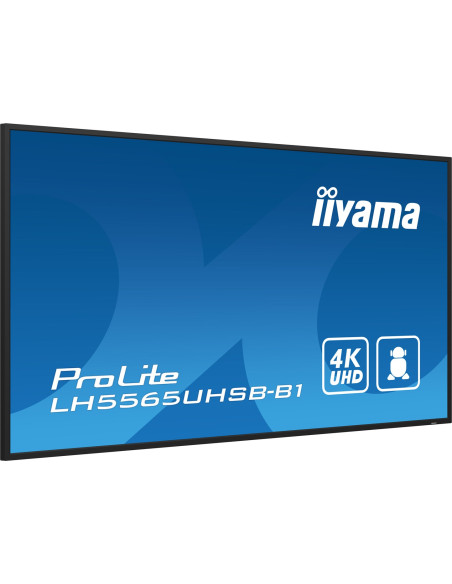 Iiyama Lh5565Uhsb-B1 Signage Display Kiosk 138,7 Cm (54.6") Led Wi-Fi 800 Cd/M2 4K Ultra Hd Czarny Procesor Wbudowany Android 11