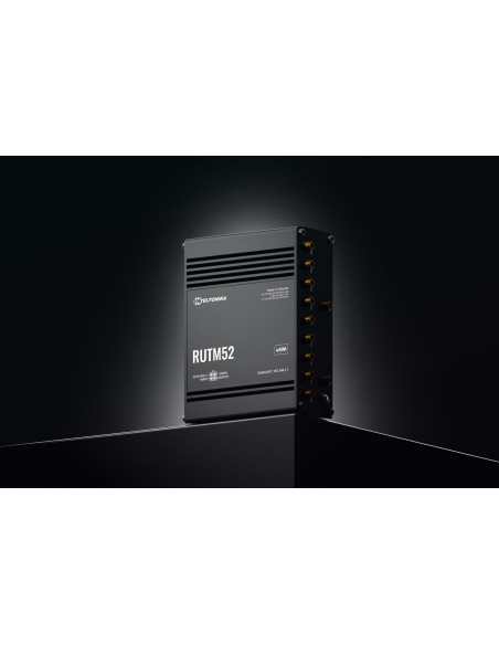 Teltonika Rutm5210B000 Router Bezprzewodowy Gigabit Ethernet Dual-Band (2.4 Ghz/5 Ghz) 5G Czarny