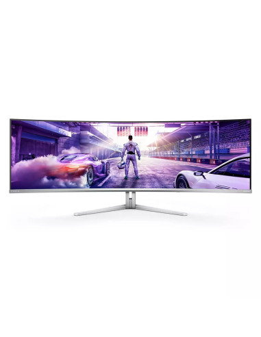 Philips Evnia 8000 49M2C8900L/00 Monitor Komputerowy 124,2 Cm (48.9") 5120 X 1440 Px Dual Qhd Qd-Oled Biały