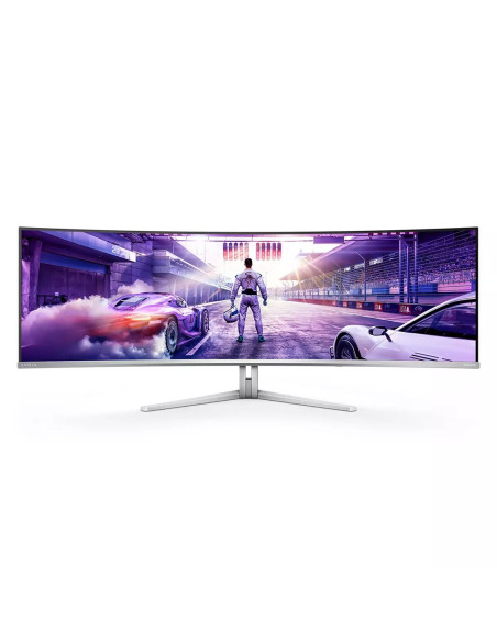 Philips Evnia 8000 49M2C8900L/00 Monitor Komputerowy 124,2 Cm (48.9") 5120 X 1440 Px Dual Qhd Qd-Oled Biały