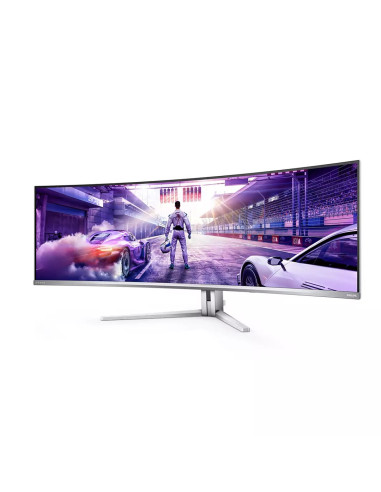Philips Evnia 8000 49M2C8900L/00 Monitor Komputerowy 124,2 Cm (48.9") 5120 X 1440 Px Dual Qhd Qd-Oled Biały