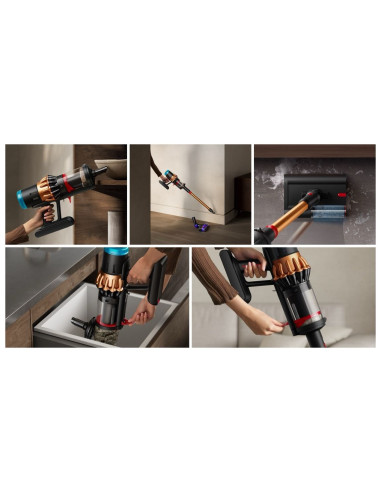 Dyson V16 Piston Animal Odkurzacz Stojący 2 W 1 Bateria Suchy Hepa Bez Worka 1,3 L 900 W Czarny, Miedziany