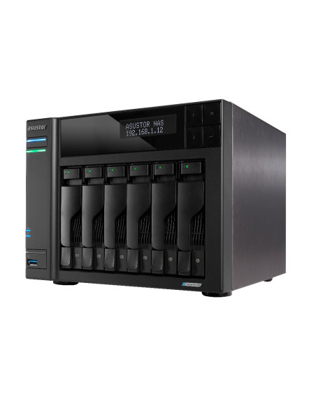 Asustor Lockerstor 6 Nas Komputer Stacjonarny Intel® Celeron® N5105 8 Gb Ddr4 Hdd Adm Czarny