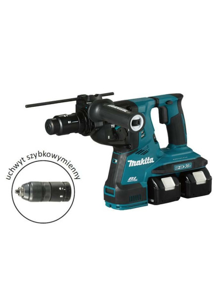 Makita Młotowiertarka 2X18V Dhr283T2Ju 2,9J 2X5,0Ah Bl Avt + Uchwyt