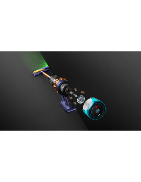 Dyson Gen5Detect Bateria Suchy Hepa Bez Worka Niebieski, Miedziany