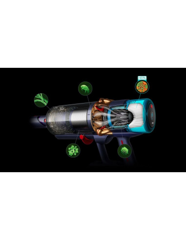Dyson Gen5Detect Bateria Suchy Hepa Bez Worka Niebieski, Miedziany