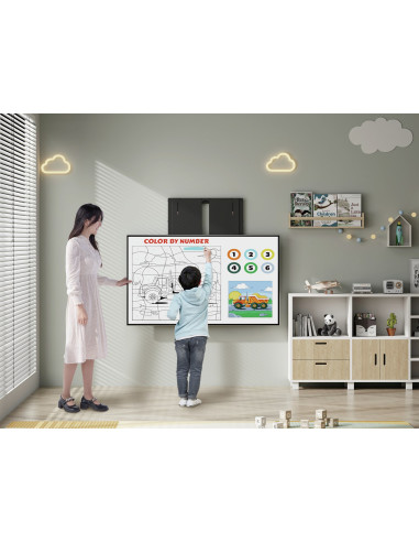 Wyposażenie - Wspornik - Góra-Dół - Do Telewizora - Interaktywny - Plastik, Stal Nierdzewna, Aluminium - (55"-86") - Montaż Na Ś