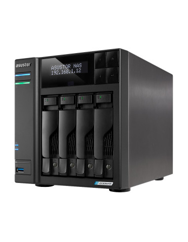 Asustor Lockerstor 4 Gen2 (As6704T) Nas Komputer Stacjonarny Intel® Celeron® N N5105 4 Gb Ddr4 0 Tb Adm Czarny