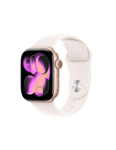 Apple Watch Series 11 Oled 42 Mm Cyfrowy 374 X 446 Px Ekran Dotykowy 5G Złoto Różowe Wi-Fi Gps