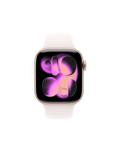 Apple Watch Series 11 Oled 42 Mm Cyfrowy 374 X 446 Px Ekran Dotykowy 5G Złoto Różowe Wi-Fi Gps