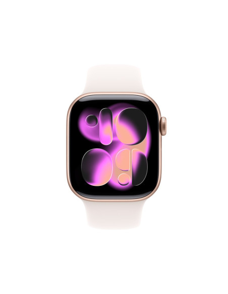 Apple Watch Series 11 Oled 42 Mm Cyfrowy 374 X 446 Px Ekran Dotykowy 5G Złoto Różowe Wi-Fi Gps