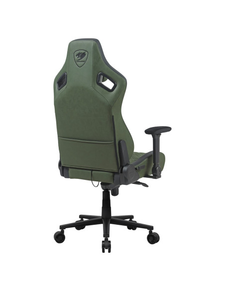 Cougar Defensor S Army Green F Uniwersalny Fotel Dla Gracza Tapicerowane Siedzisko Zielony