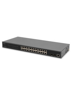 24 Port L2 Managed Gigabit Ethernet Switch With Poe Injector, 2 Sfp Upload