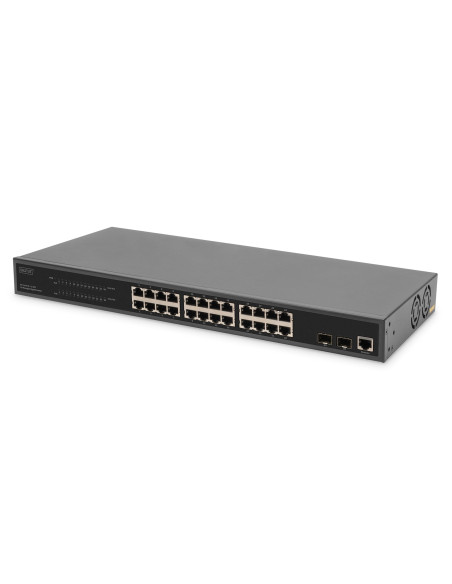 24 Port L2 Managed Gigabit Ethernet Switch With Poe Injector, 2 Sfp Upload