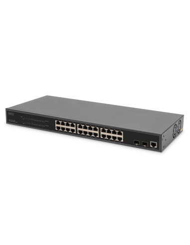 24 Port L2 Managed Gigabit Ethernet Switch With Poe Injector, 2 Sfp Upload