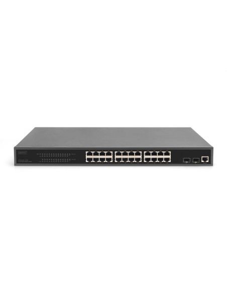 24 Port L2 Managed Gigabit Ethernet Switch With Poe Injector, 2 Sfp Upload