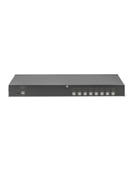 Przełącznik Kvm 8 Portowy, Rack 19", 4K 30Hz, 8Xhdmi In, 1Xhdmi Out, 2Xusb A