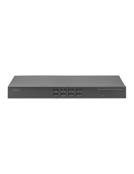 Przełącznik Kvm 8 Portowy, Rack 19", 4K 30Hz, 8Xhdmi In, 1Xhdmi Out, 2Xusb A