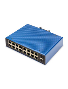 Digitus Przemysłowy 16+2 Portowy Zarządzany Przełącznik Gigabit Ethernet Poe L2 2