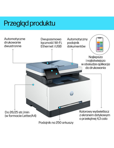 Hp Laserjet Pro 3302Fdw Bezprzewodowe Multifunction W Kolorze Drukarka, Kopiarka, Skaner  Druk Dwustronny