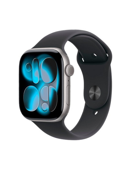 Apple Watch Series 11 Gps 46Mm Aluminiowa Koperta Gwiezdna Szarość Czarny Pasek Sportowy - M/L