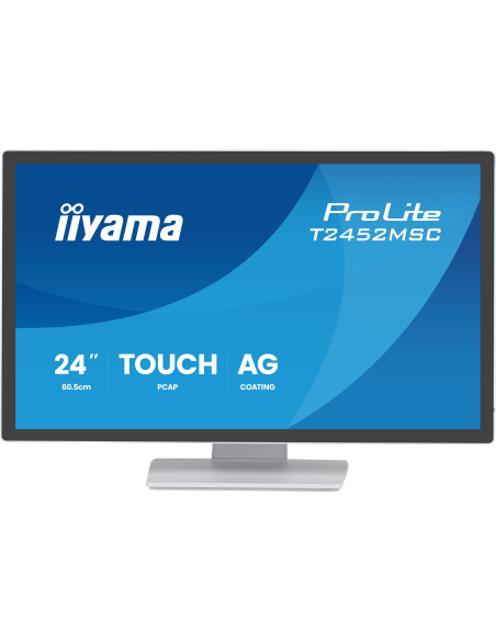 Iiyama T2452Msc-W2Ag Monitor Komputerowy 61 Cm (24") 1920 X 1080 Px Full Hd Led Ekran Dotykowy Biały