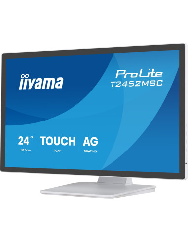 Iiyama T2452Msc-W2Ag Monitor Komputerowy 61 Cm (24") 1920 X 1080 Px Full Hd Led Ekran Dotykowy Biały