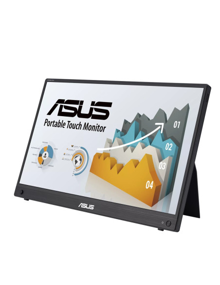 Asus Zenscreen Mb16Amtr Monitor Komputerowy 39,6 Cm (15.6") 1920 X 1080 Px Full Hd Lcd Ekran Dotykowy Czarny