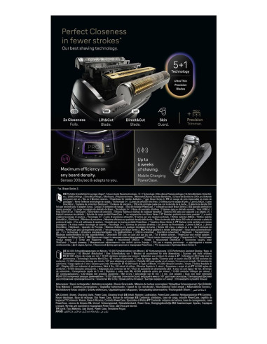 Braun Series 9 Pro+ 9625S Golarka Foliowa Przycinarka Grafitowy