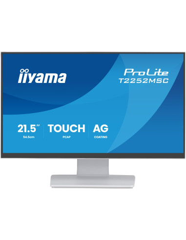 Iiyama Prolite T2252Msc-W2Ag Monitor Komputerowy 54,5 Cm (21.4") 1920 X 1080 Px Full Hd Lcd Ekran Dotykowy Biały