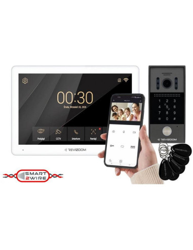 Wideodomofon Revizoom Rm-T203Hd White/Rc-212Hd-Ck1