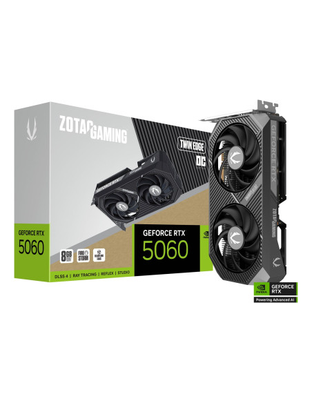Zotac Gaming Geforce Rtx 5060 Twin Edge Oc Nvidia 8 Gb Gddr7