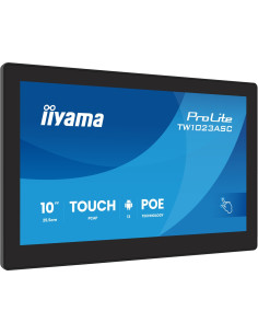 Iiyama Tw1023Asc-B3P Signage Display Kiosk 25,6 Cm (10.1") Wi-Fi 385 Cd/M2 Wxga Czarny Ekran Dotykowy Procesor Wbudowany Android