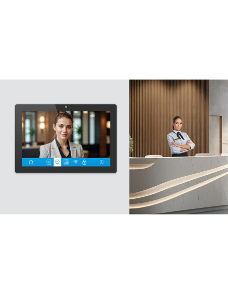 Iiyama Tw1023Asc-B3P Signage Display Kiosk 25,6 Cm (10.1") Wi-Fi 385 Cd/M2 Wxga Czarny Ekran Dotykowy Procesor Wbudowany Android