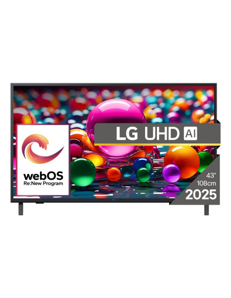 Lg 43Ua74003Lb Telewizor 109,2 Cm (43") 4K Ultra Hd Smart Tv Wi-Fi Czarny