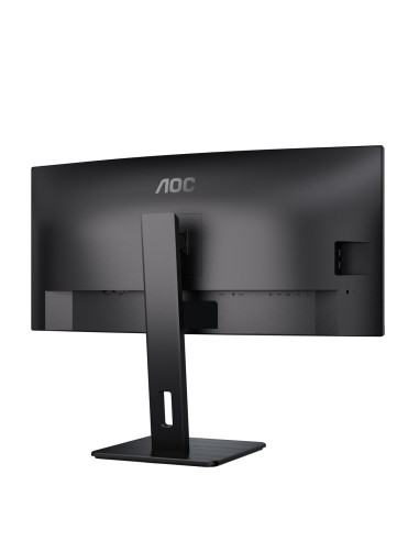 Aoc Cu34P3Cv Monitor Komputerowy 86,4 Cm (34") 3440 X 1440 Px Ultrawide Quad Hd Led Czarny