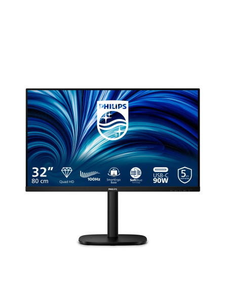 Monitor Philips 80.0Cm (31.5") 32B2U3601 16:09 Hdmi+Dp+Usb-C